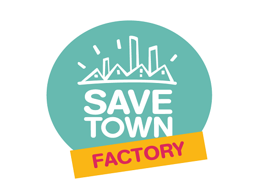 logo save town factory