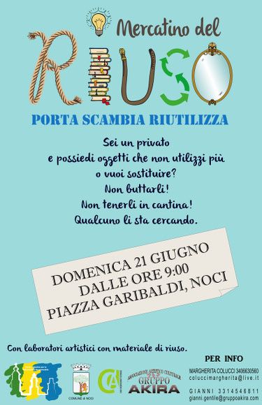 06 10locandinaMercatino del Riuso1