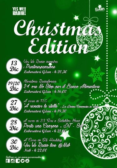 12 10locandinayes we radio Christmas edition