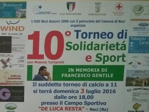 06 03 10o torneo solidariet&agrave; e sport