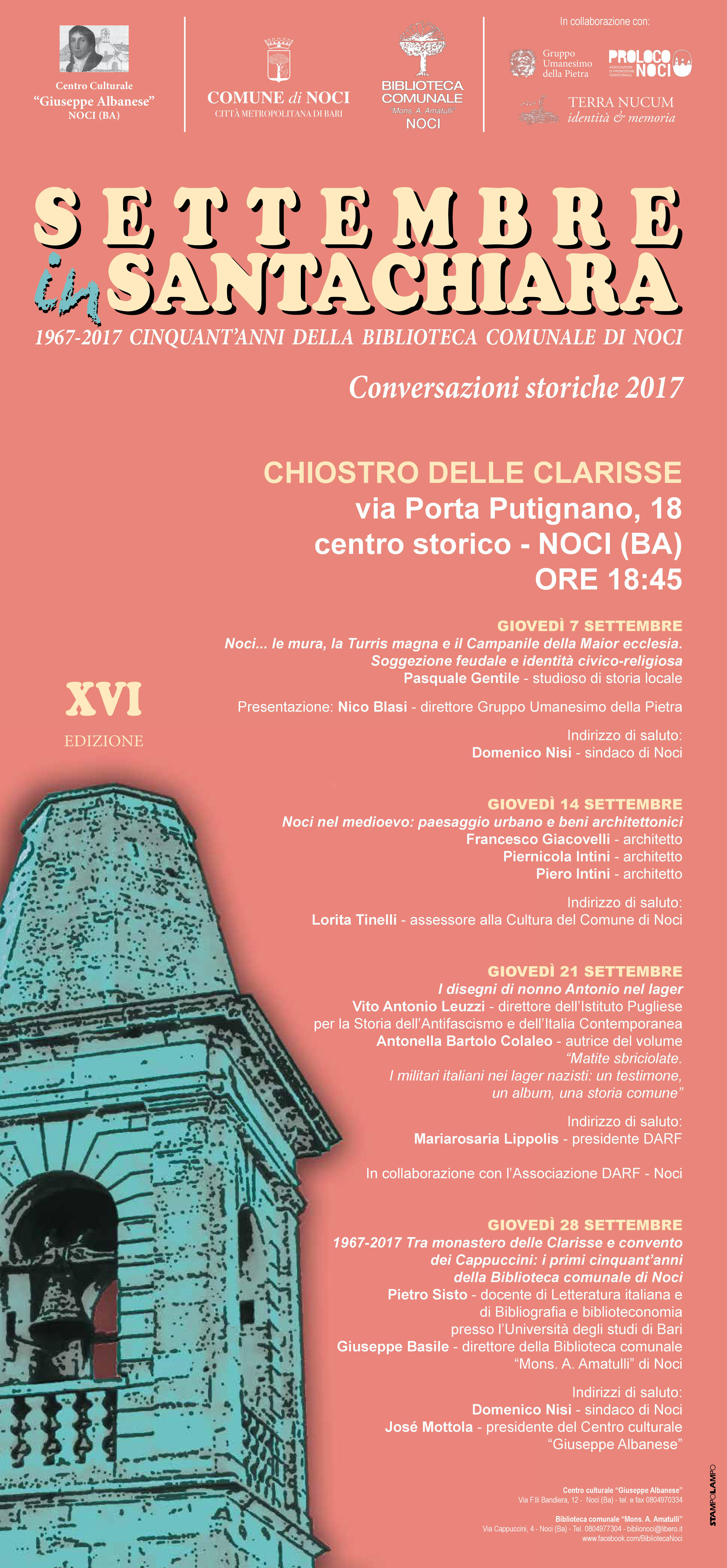 09 05locandinaSettembre in Santa Chiara 2017 copia