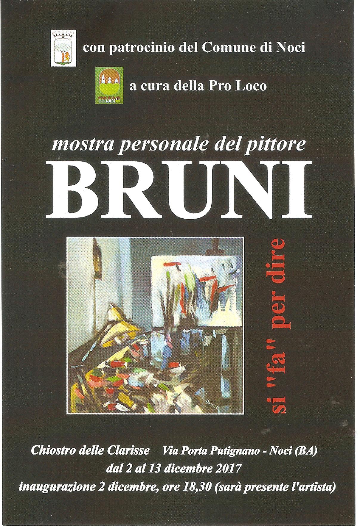12 02 locandina personale Elio Bruni