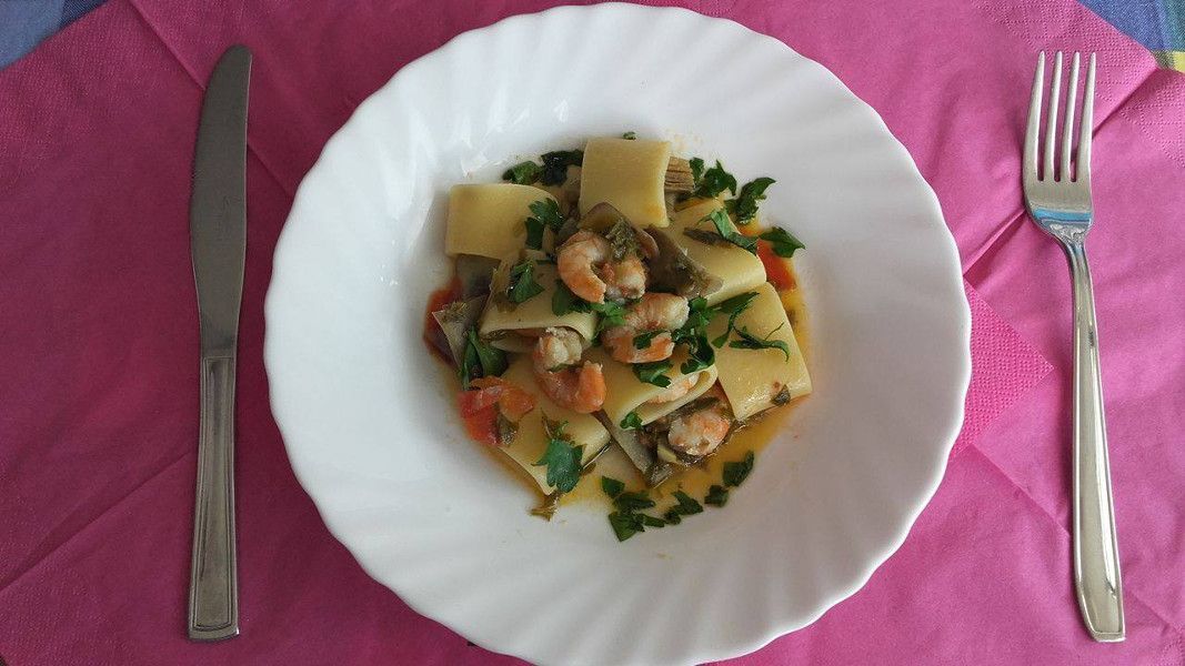 03 05 ipaccherigamberettiecarciofi1