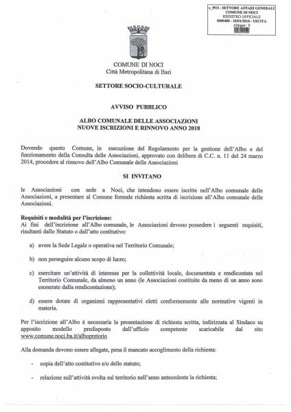 01 14Avviso aggiornamentoalboassociazioni2