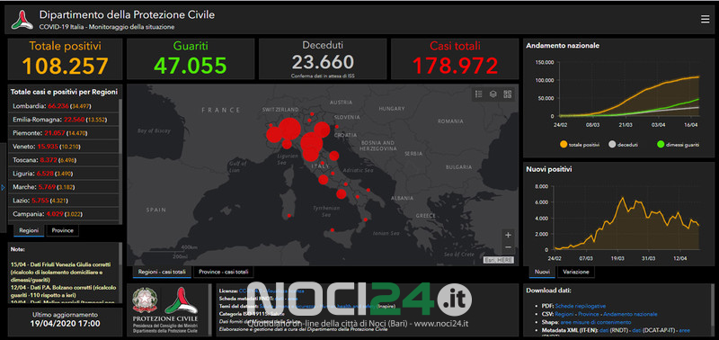 04 19 covid 2020 04 19 italia mappa