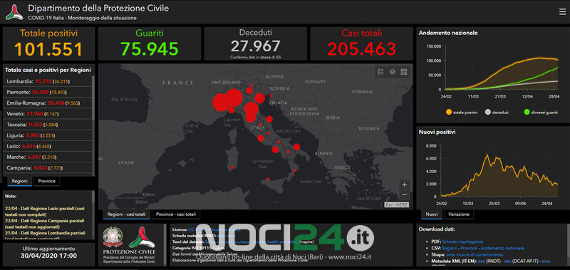 04 30 covid 2020 04 30 italia mappa