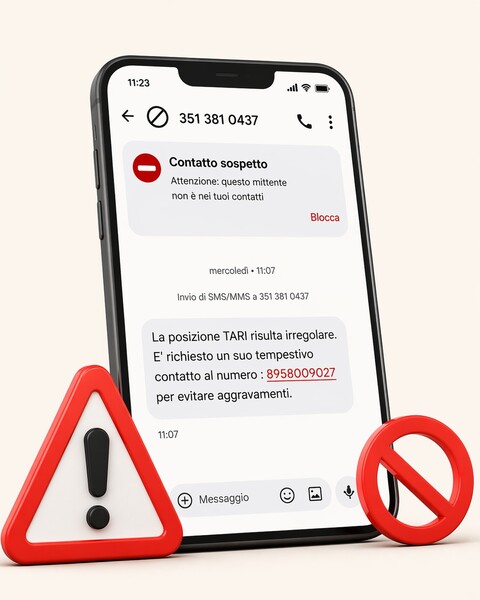 04 16 Falsi sms sulla TARI